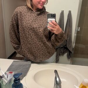 Abercrombie leopard hoodie